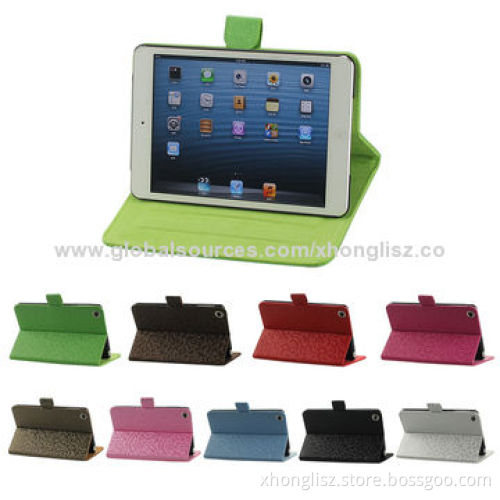 High quality PU leather case for iPad mini